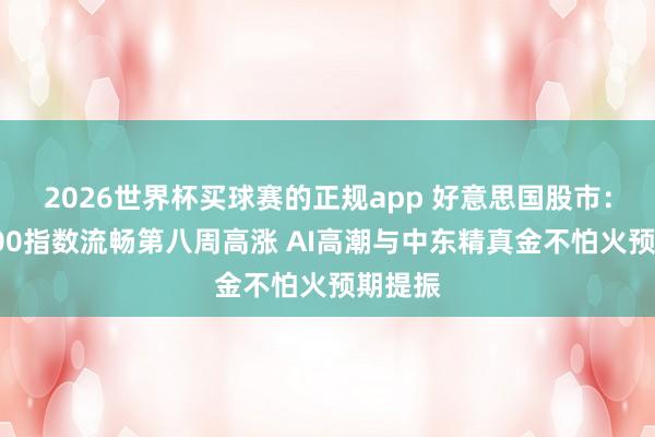 2026世界杯买球赛的正规app 好意思国股市：标普500指数流畅第八周高涨 AI高潮与中东精真金不怕火预期提振