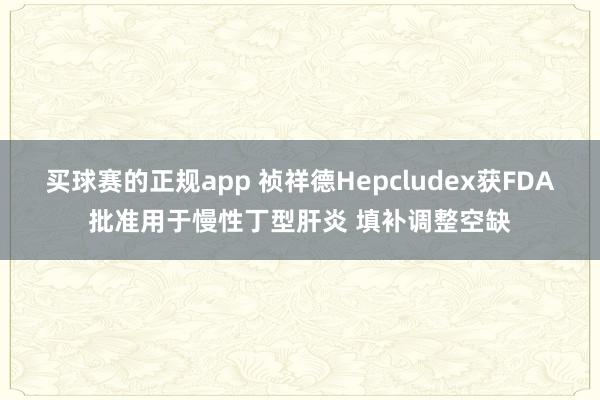 买球赛的正规app 祯祥德Hepcludex获FDA批准用于慢性丁型肝炎 填补调整空缺